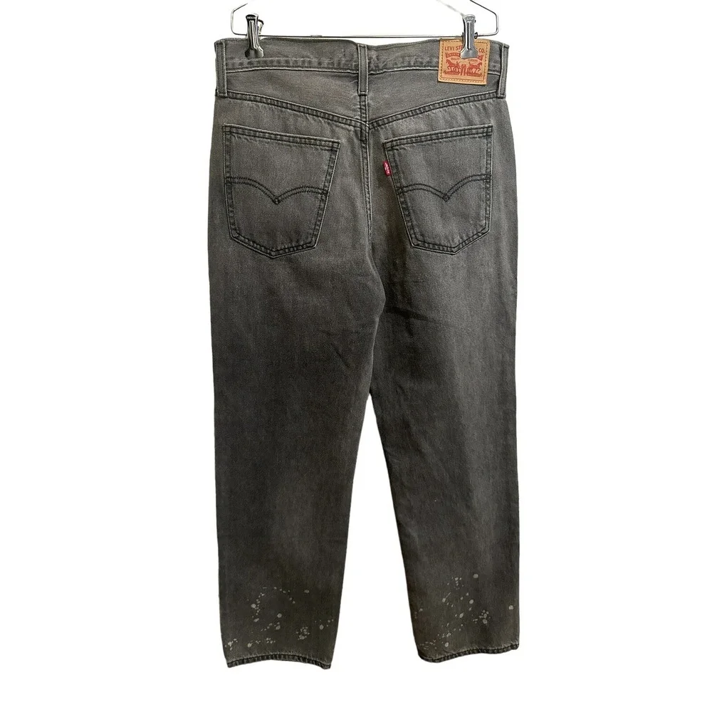 Levis Men's Black/gray  Jeans Size 29 Low Pro Mid Rise‎ Straight Leg Pants 32x31